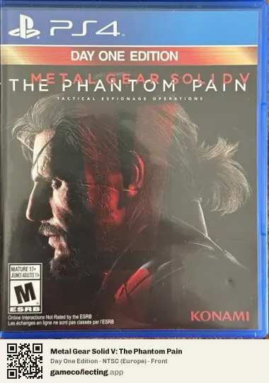 Metal Gear Solid V: The Phantom Pain PlayStation 4, Europe box front