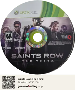 Saints Row: The Third Xbox 360, NTSC disc
