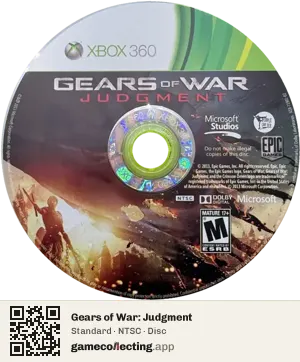 Gears of War: Judgment Xbox 360, NTSC disc