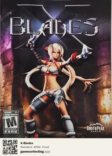 X-Blades PlayStation 3, NTSC box front