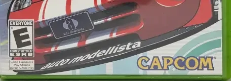 Auto Modellista, the ESRB box on its front