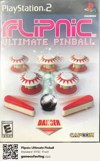 Flipnic: Ultimate Pinball PlayStation 2, NTSC box front