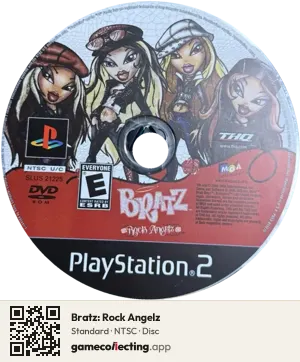 Bratz: Rock Angelz PlayStation 2, NTSC disc
