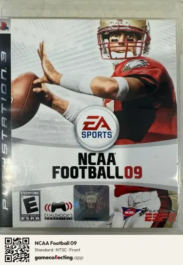 NCAA Football 09 PlayStation 3, NTSC box front