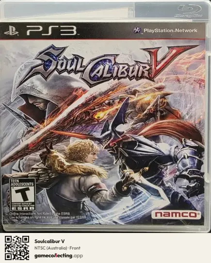 Soulcalibur V PlayStation 3, Australia box front