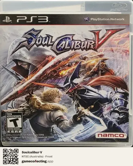 Soulcalibur V PlayStation 3, Australia box front