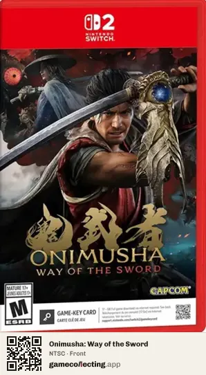 Onimusha: Way of the Sword Nintendo Switch 2, NTSC box front