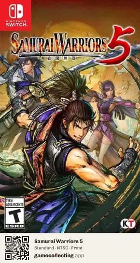 Samurai Warriors 5 Nintendo Switch, NTSC box front