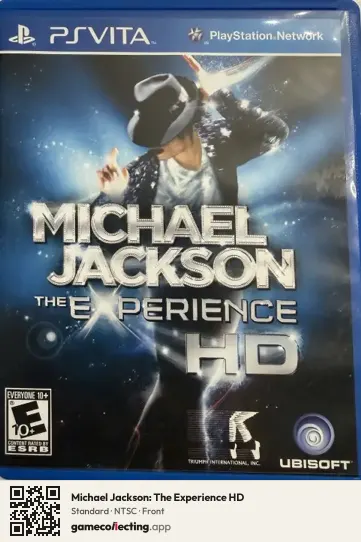 Michael Jackson: The Experience HD PlayStation Vita, NTSC box front