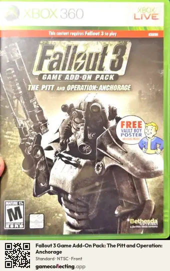 Fallout 3 Game Add-On Pack: The Pitt and Operation: Anchorage Xbox 360, NTSC box front