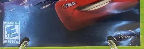 Disney/Pixar Cars 2, the ESRB box on its front