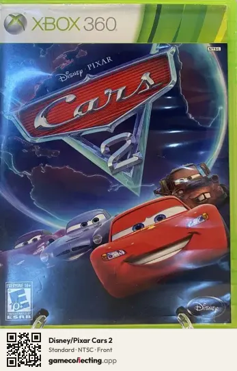 Disney/Pixar Cars 2 Xbox 360, NTSC box front