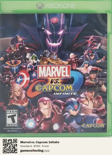 Marvel vs. Capcom: Infinite Xbox One, NTSC box front