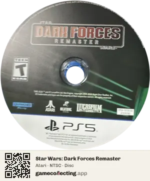 Star Wars: Dark Forces Remaster PlayStation 5, NTSC disc