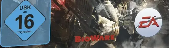Mass Effect 2, the USK square on its front