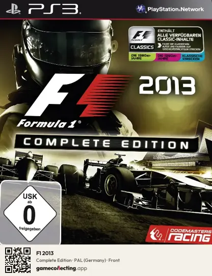 F1 2013 PlayStation 3, Germany box front