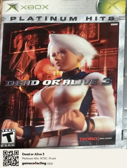 Dead or Alive 3 Xbox, NTSC box front