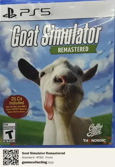 Goat Simulator Remastered PlayStation 5, NTSC box front