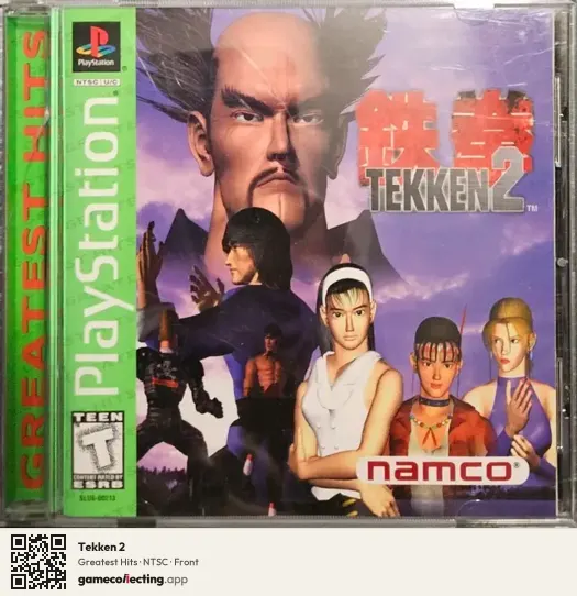 Tekken 2 PlayStation, NTSC box front