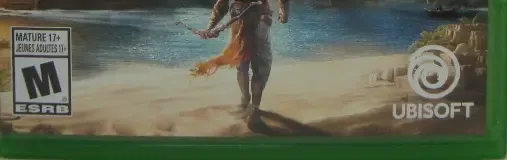 Assassin's Creed: Origins, the ESRB box on its front