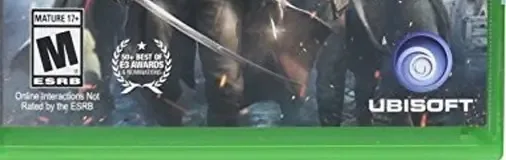 Assassin's Creed Unity, the ESRB box on its front