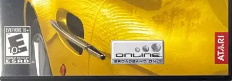 Test Drive Unlimited, the ESRB box on its front