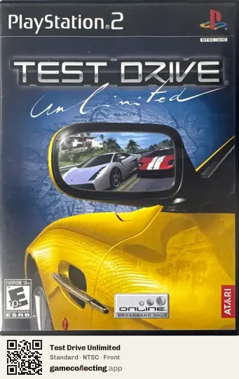 Test Drive Unlimited PlayStation 2, NTSC box front