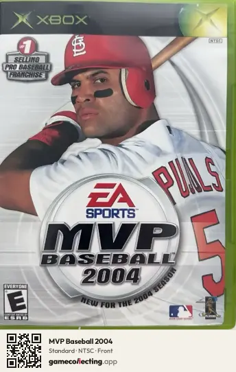 MVP Baseball 2004 Xbox, NTSC box front
