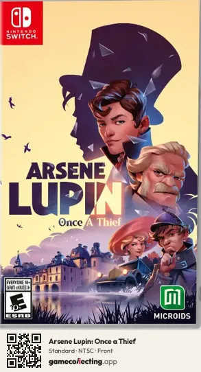 Arsene Lupin: Once a Thief Nintendo Switch, NTSC box front