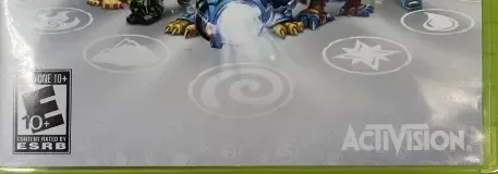 Skylanders: Giants, the ESRB box on its front