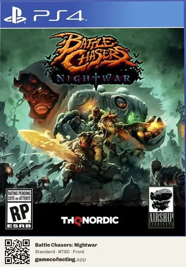 Battle Chasers: Nightwar PlayStation 4, NTSC box front