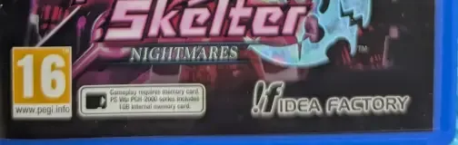 Mary Skelter: Nightmares, the PEGI square on its front