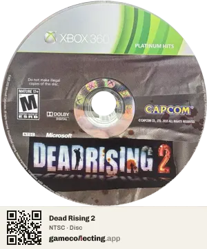 Dead Rising 2 Xbox 360, NTSC disc