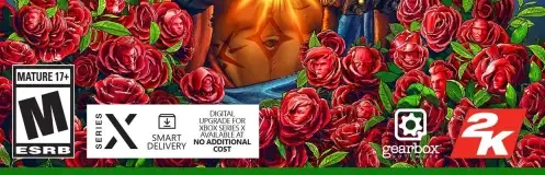 Borderlands 3, the ESRB box on its front