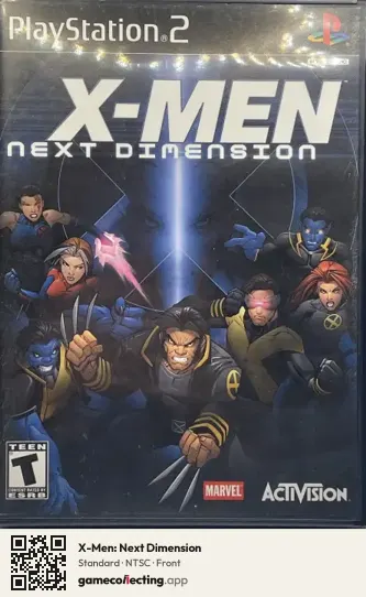 X-Men: Next Dimension PlayStation 2, NTSC box front
