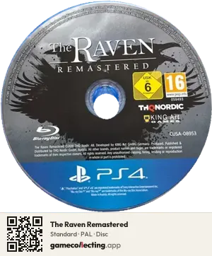 The Raven Remastered PlayStation 4, PAL disc