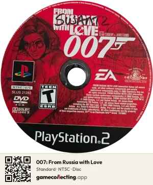 007: From Russia with Love PlayStation 2, NTSC disc
