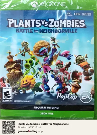 Plants vs. Zombies: Battle for Neighborville Xbox One, NTSC box front