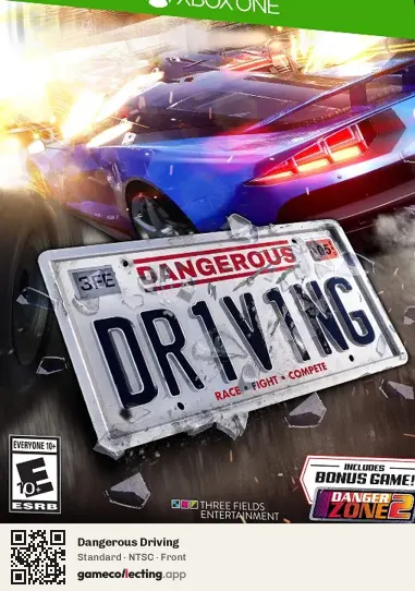 Dangerous Driving Xbox One, NTSC box front