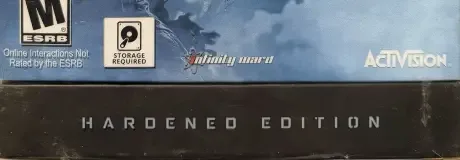 Call of Duty: Ghosts, the ESRB box on its front