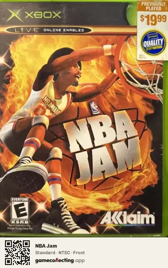 NBA Jam Xbox, NTSC box front