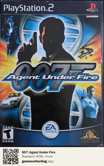 007: Agent Under Fire PlayStation 2, NTSC box front