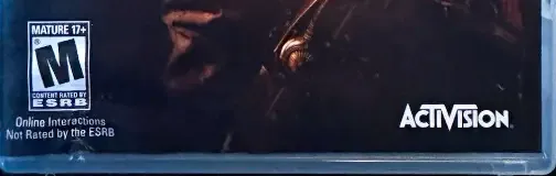 Singularity, the ESRB box on its front