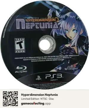Hyperdimension Neptunia PlayStation 3, NTSC disc
