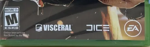 Battlefield Hardline, the ESRB box on its front