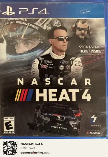 NASCAR Heat 4 PlayStation 4, NTSC box front