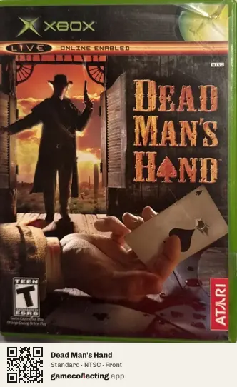 Dead Man's Hand Xbox, NTSC box front