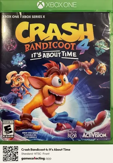 Crash Bandicoot 4: It's About Time Xbox One, NTSC box front