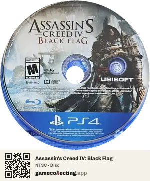 Assassin's Creed IV: Black Flag PlayStation 4, NTSC disc