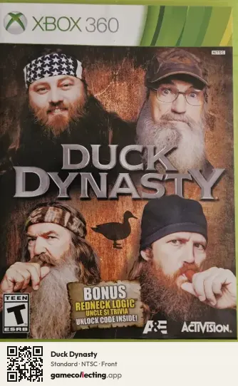 Duck Dynasty Xbox 360, NTSC box front